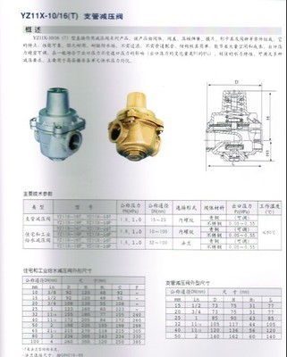 【YZ11X-10/16支管減壓閥】?jī)r(jià)格,廠家,圖片,閥門(mén),廣州申高閥門(mén)-