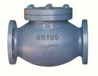 船用日標鑄鐵5K覆蓋式球型角型揚舉止回閥 結構、特點與應用